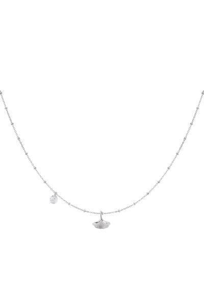 Chain leaf - silver stainless steel