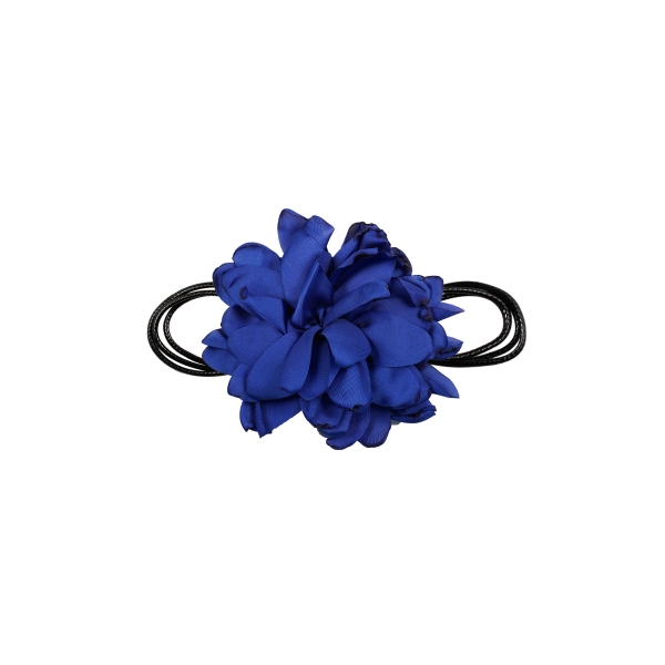 Necklace large flower - blue