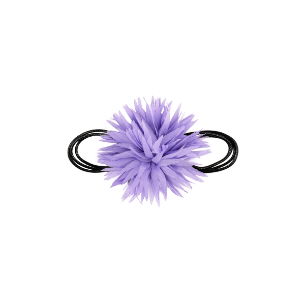 Necklace statement flower - lilac