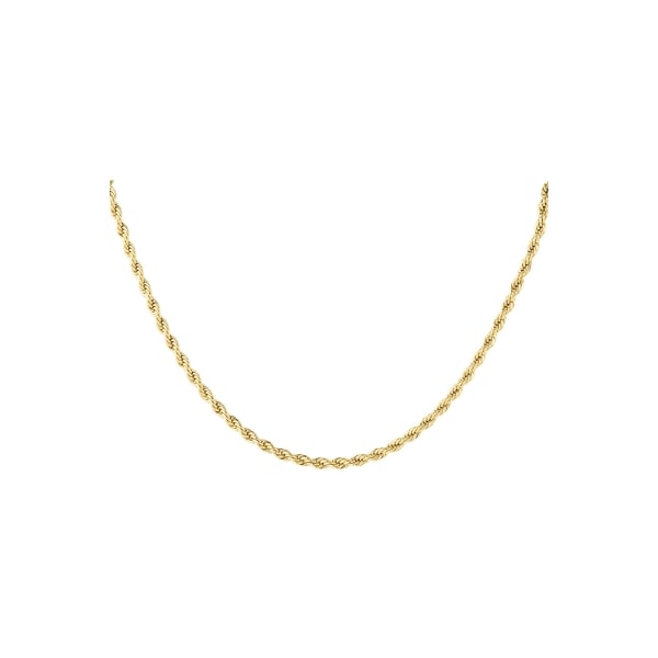 Unisex necklace twisted 40cm - gold-4.0mm