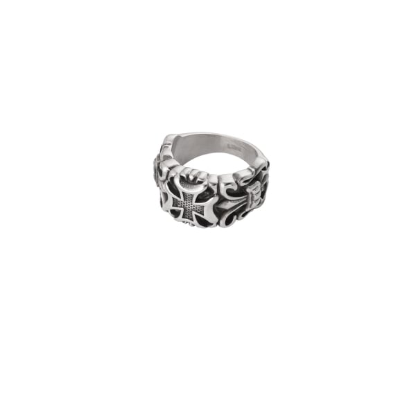 Men's ring ornament - silver color