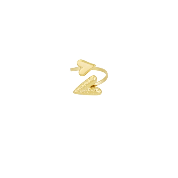 Dual affection ring - gold color