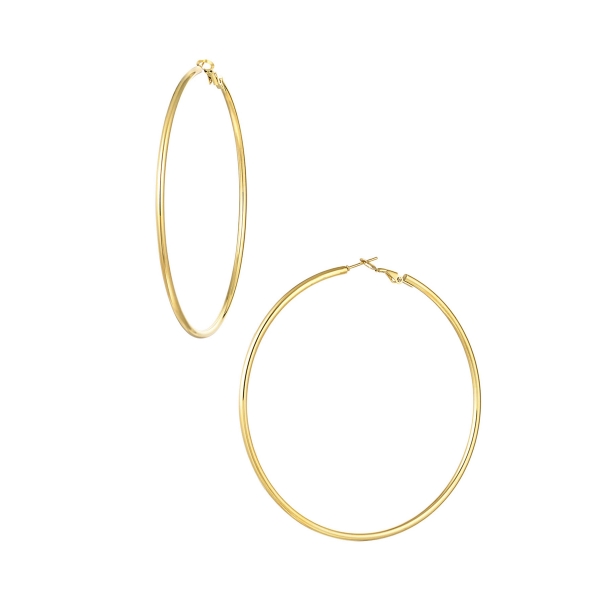 Basic narrow hoops - gold color