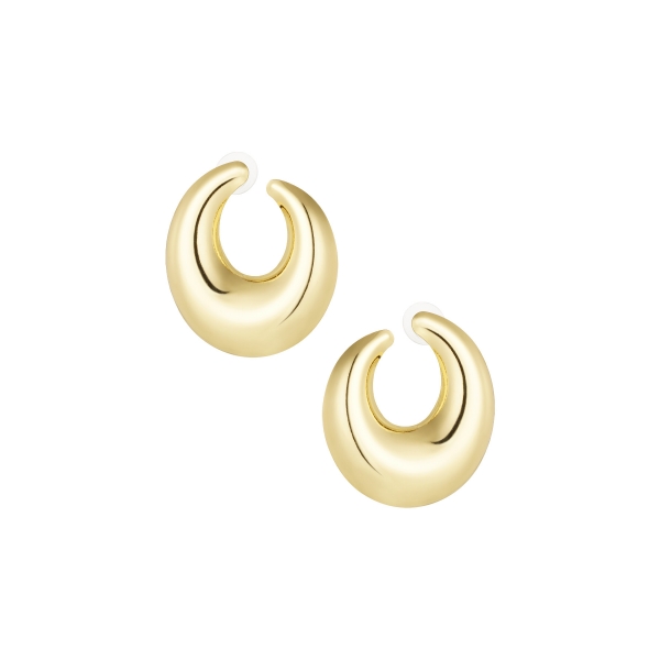 Elegant arc earrings - gold color