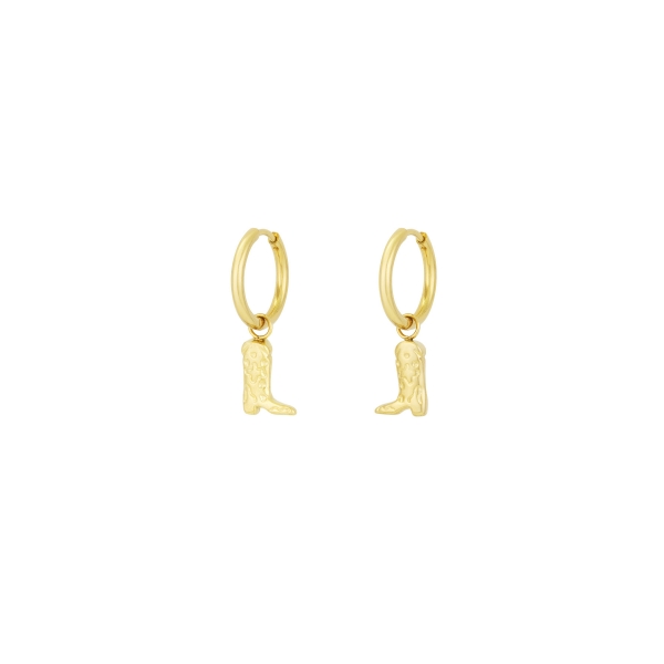 Cowgirl earrings - gold color