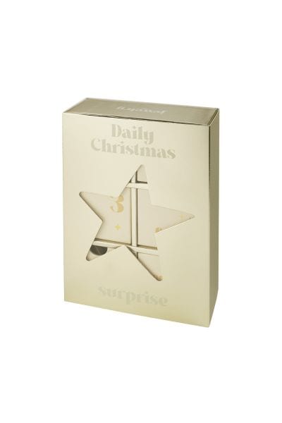 Advent calendar star - gold color