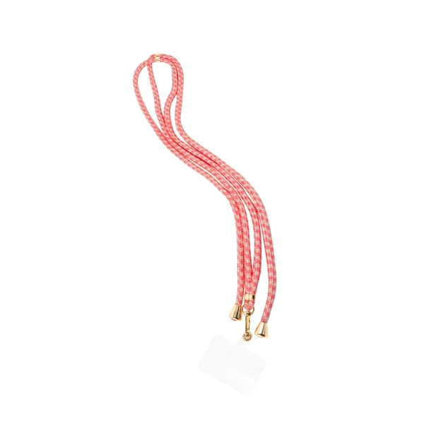 Telephone cord print - coral