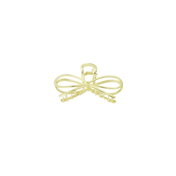 Hair clip bow babe - gold color