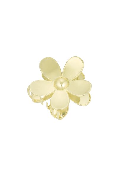 Daisy hair clip - gold color