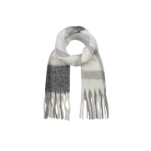 Elegant embrace scarf - grey