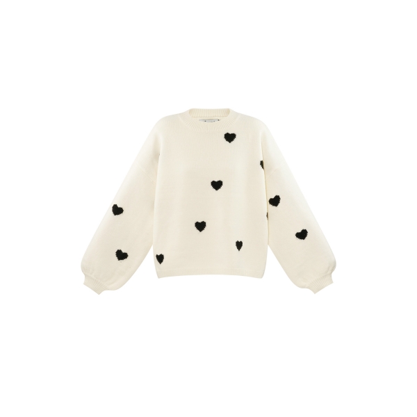 Heartfelt hugs sweater - off-white