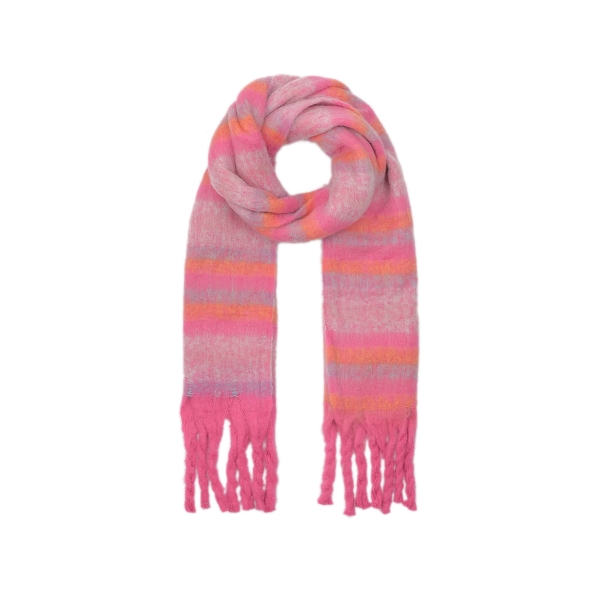 Life in stripes scarf - pink