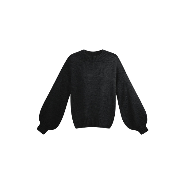 Winter essential sweater - black