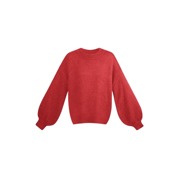 Winter essential sweater - cherry