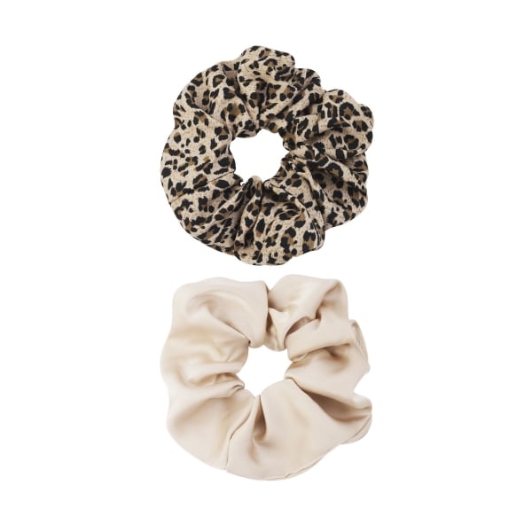 Scrunchie set panther duo - beige