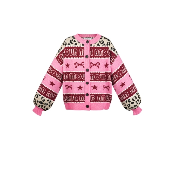 Gilet amour baby - fucsia