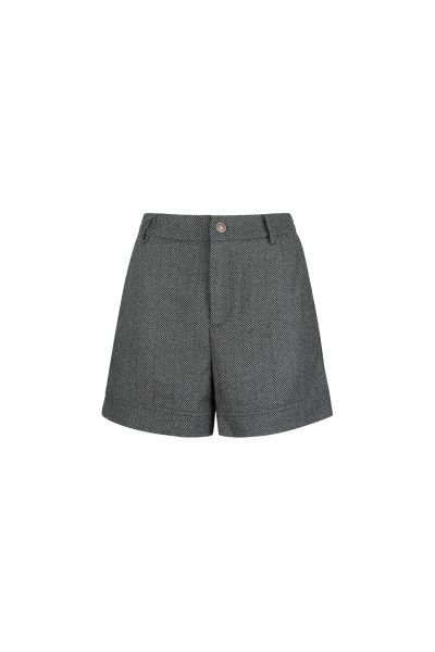 Short knitted deluxe - grey