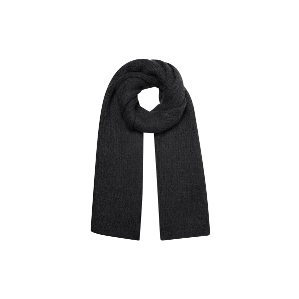 Scarf knitted plain - black