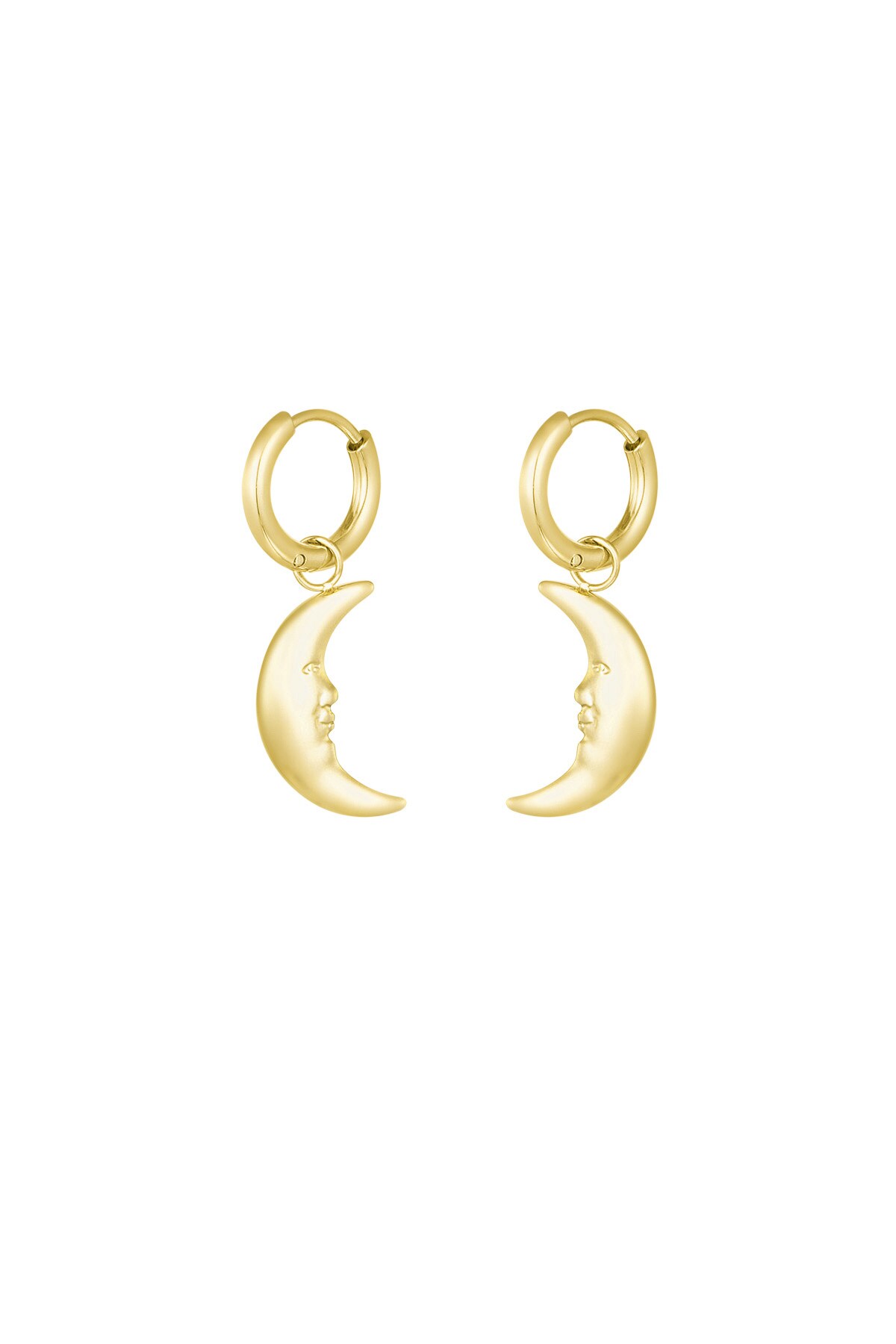 Moonlight earrings - Gold color h5 