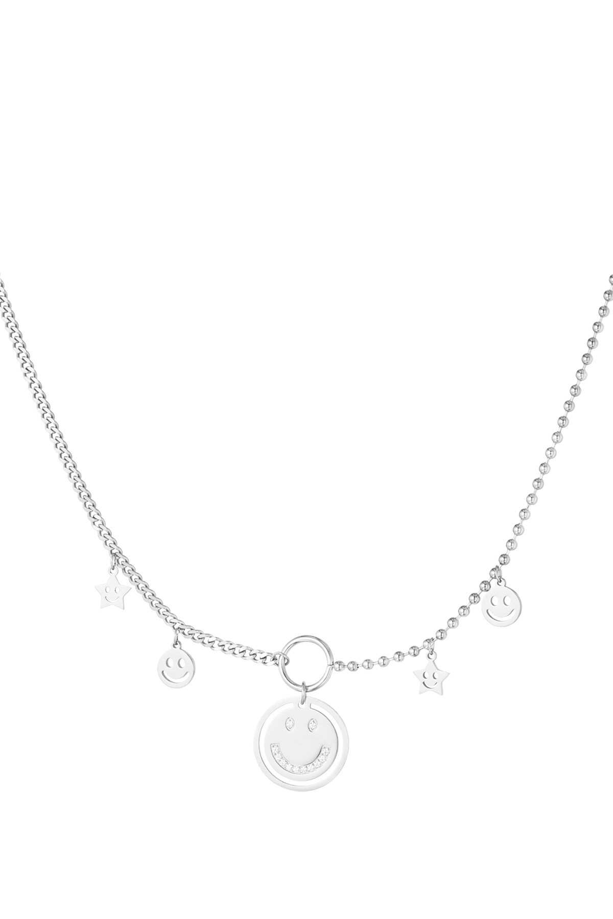 Light up the day necklace - Silver color h5 