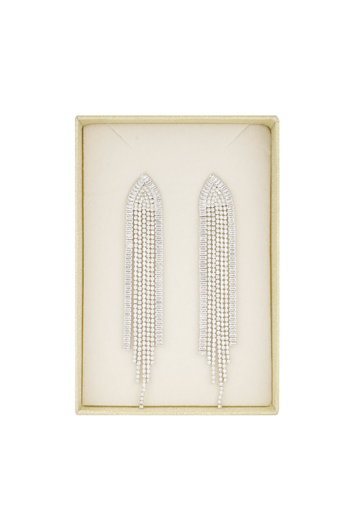 Elite sparkle earrings - Silver color 