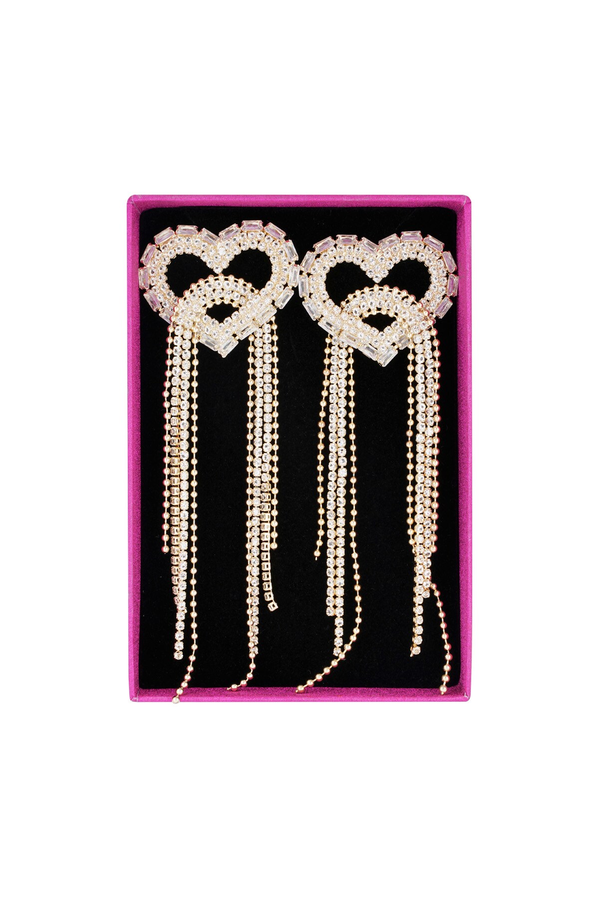 Heart of the party earrings - Gold color 