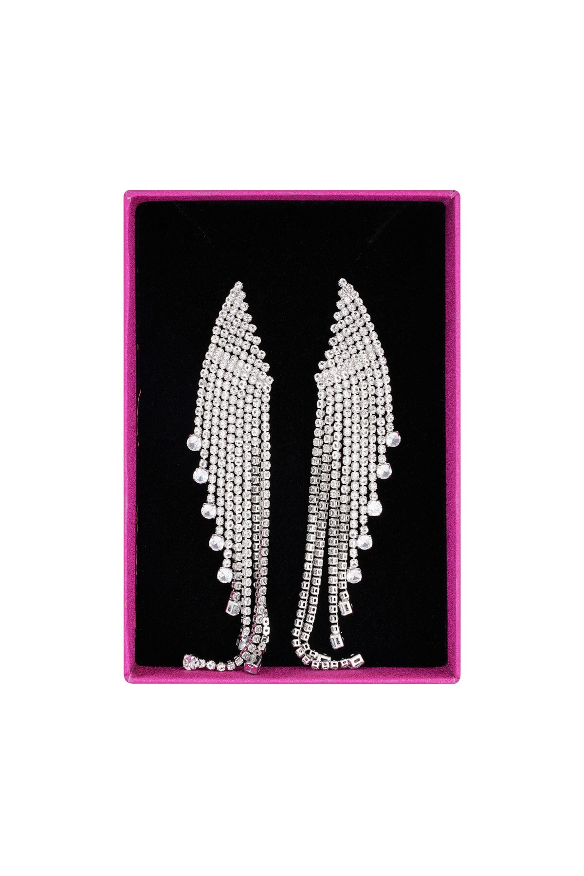 Ultimate glamour earrings - Silver color h5 