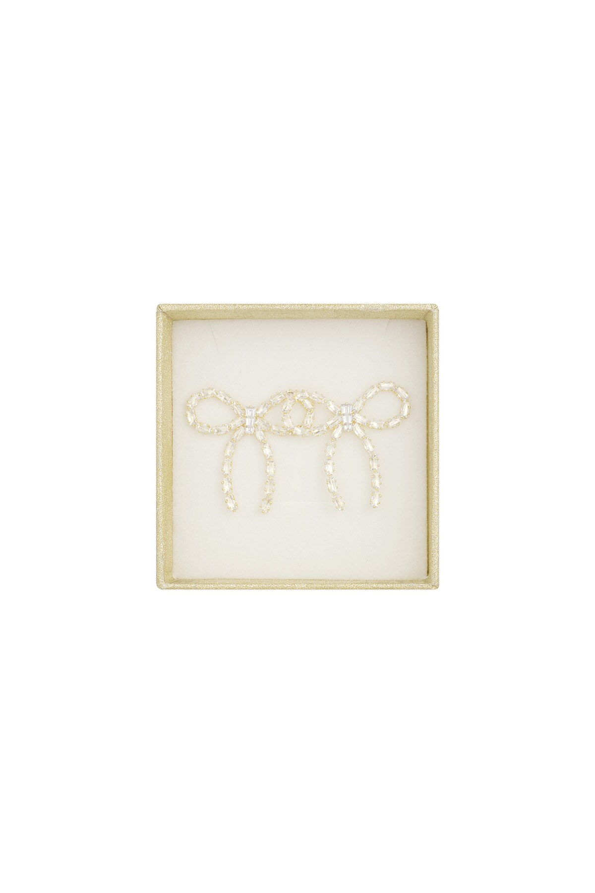 Merry bow earrings - Gold color h5 