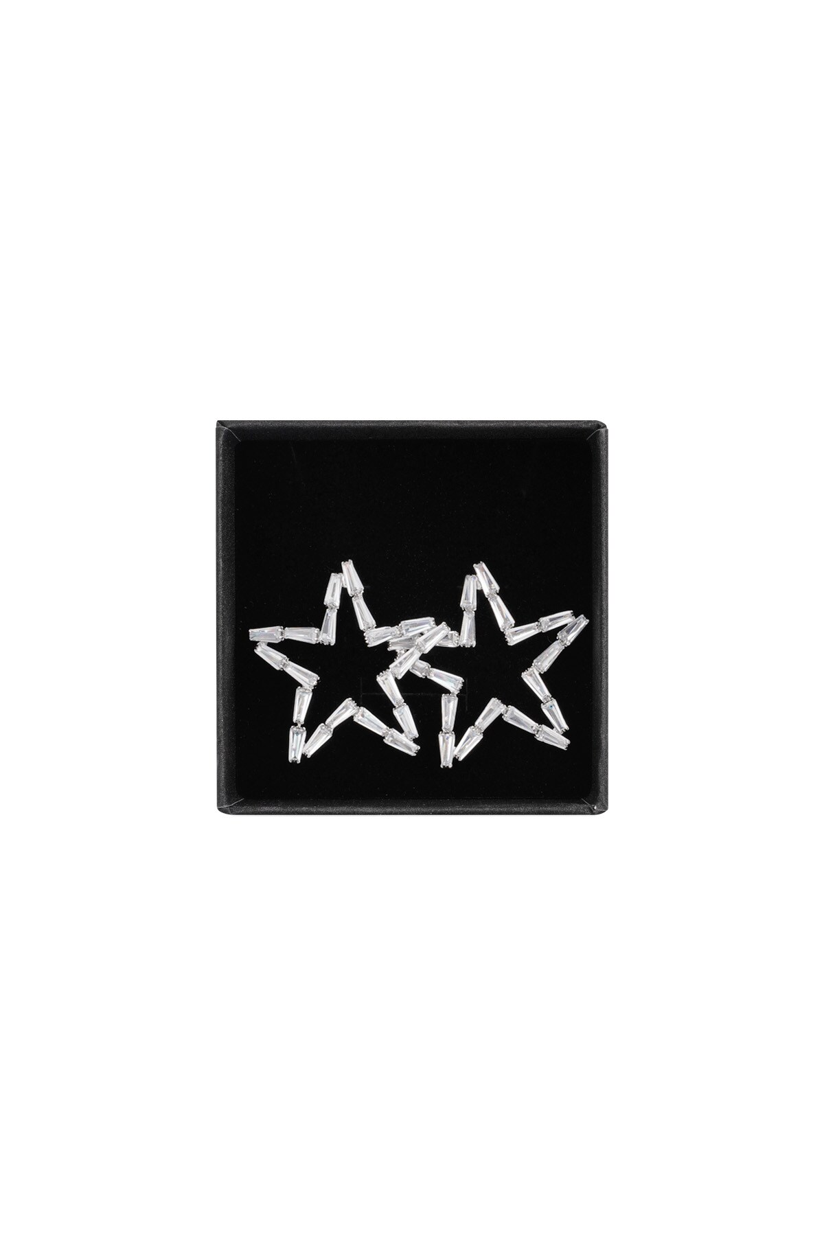 Joyful star earrings - Silver Color color h5 