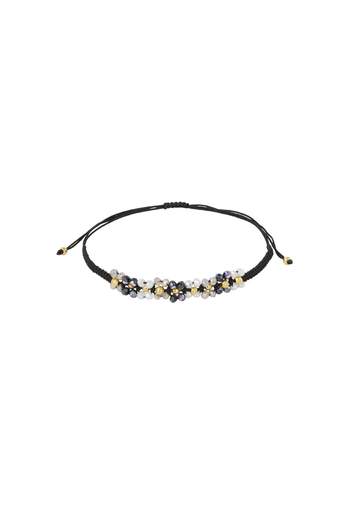 Daisy dream bracelet - black & grey 