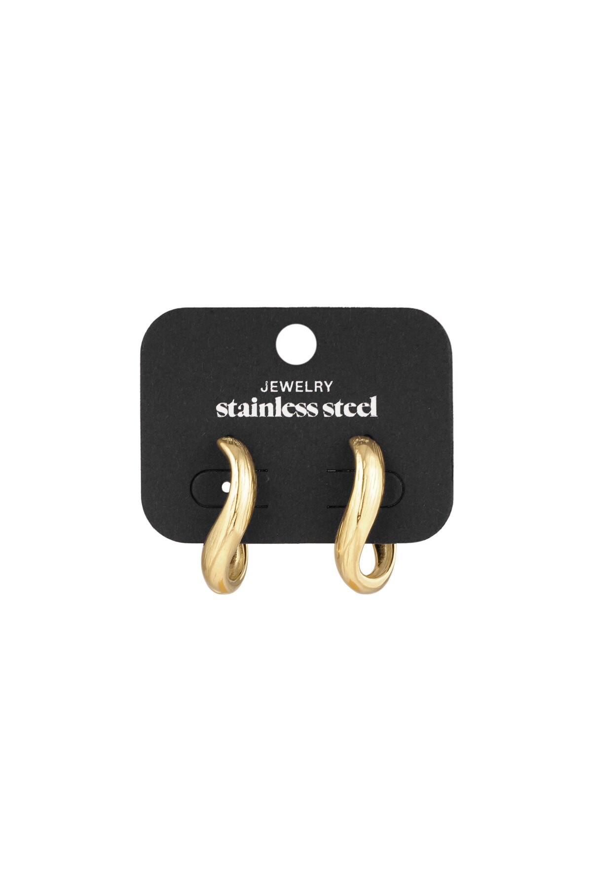 Twisted elegance earrings - Gold color h5 Picture3