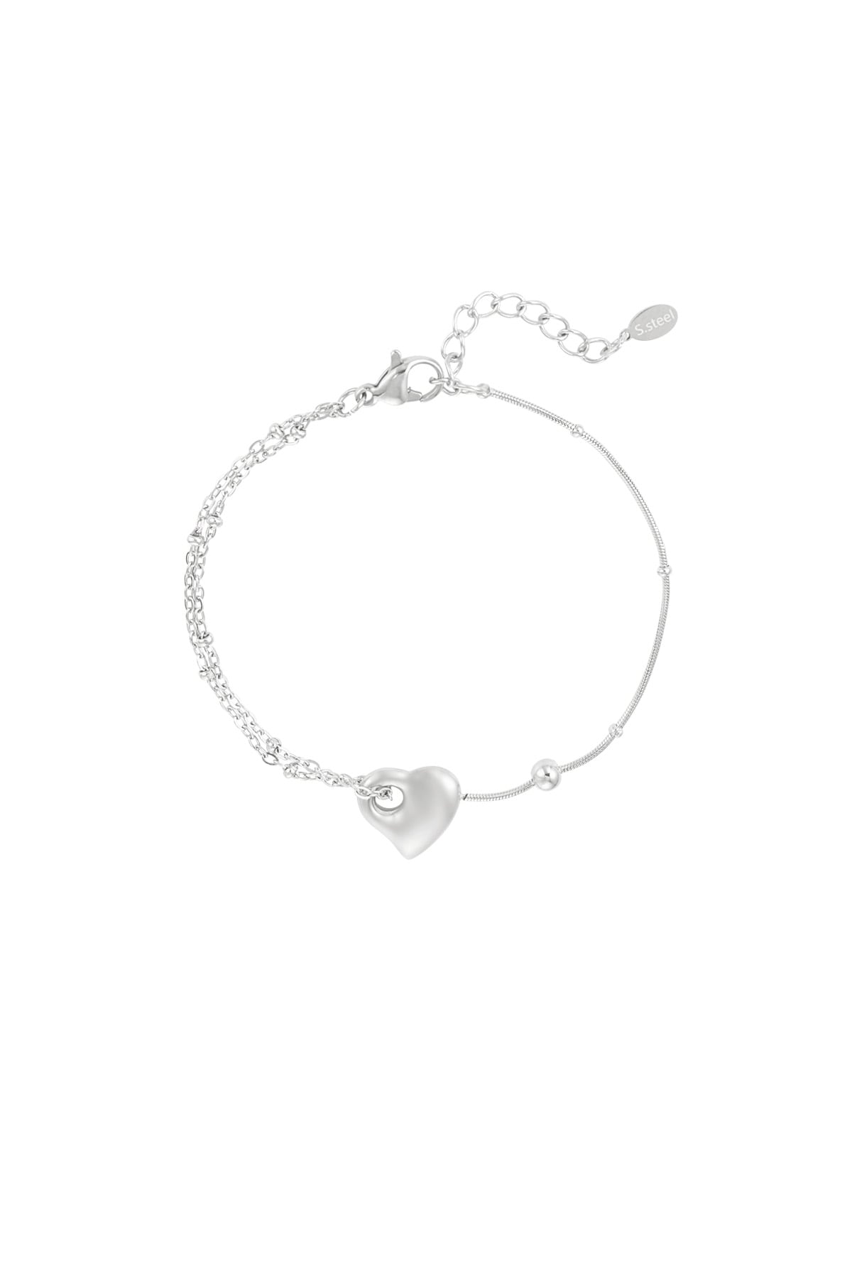 Love link bracelet - Silver color h5 