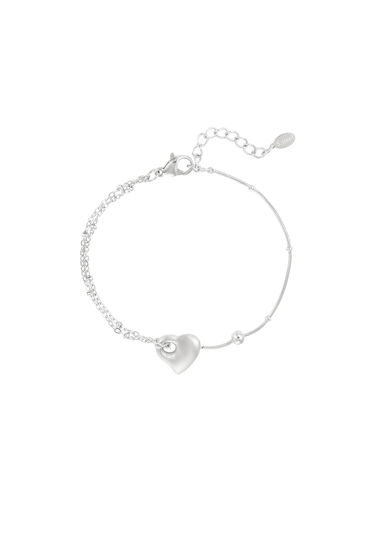 Love link bracelet - Silver color 