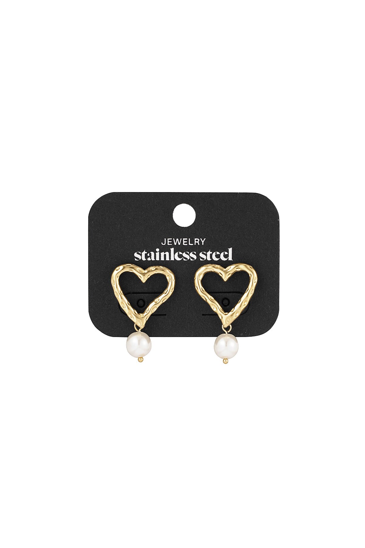 Sweetheart Pearls earrings - Gold color h5 Picture3