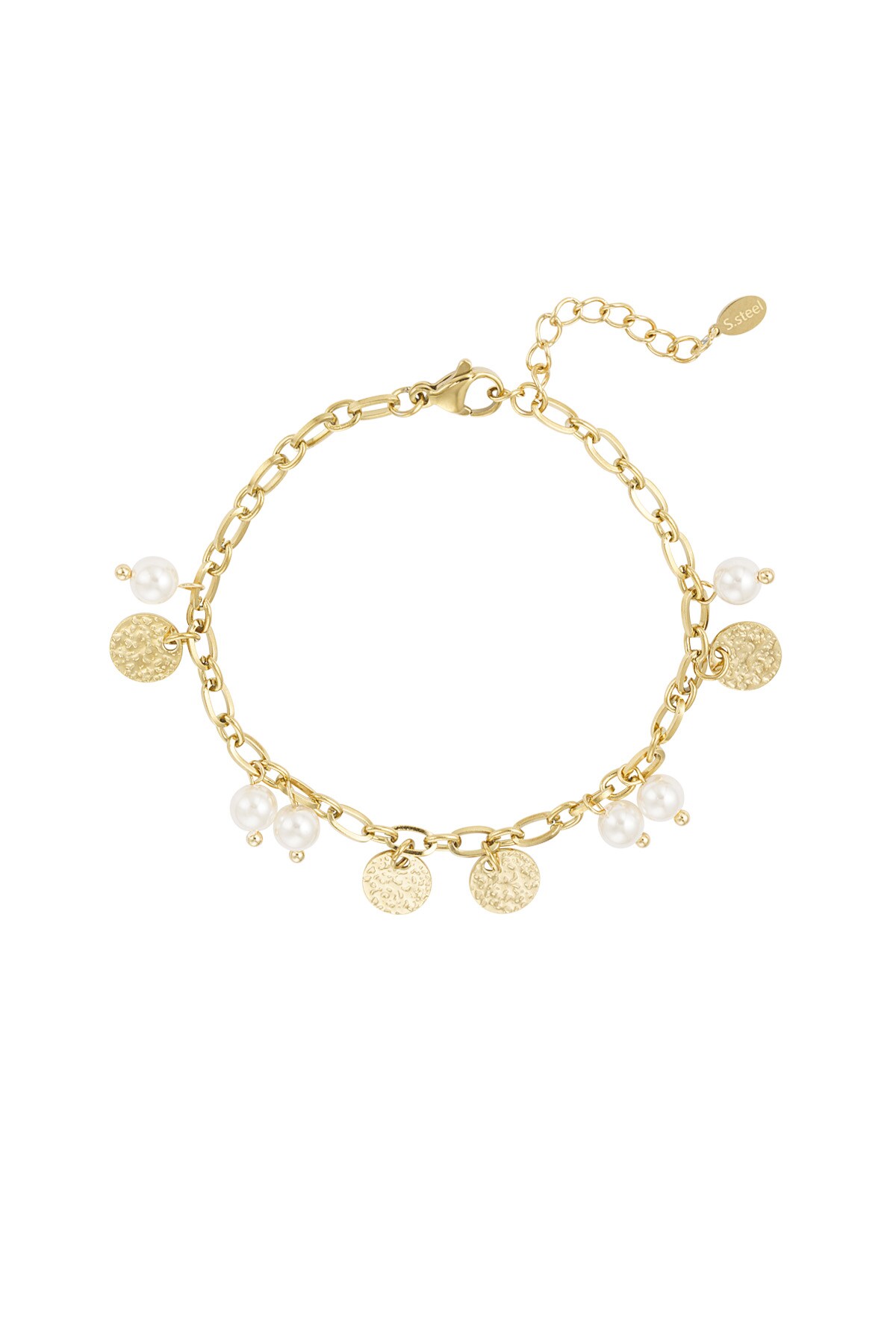 Lucky pearls bracelet - Gold color h5 