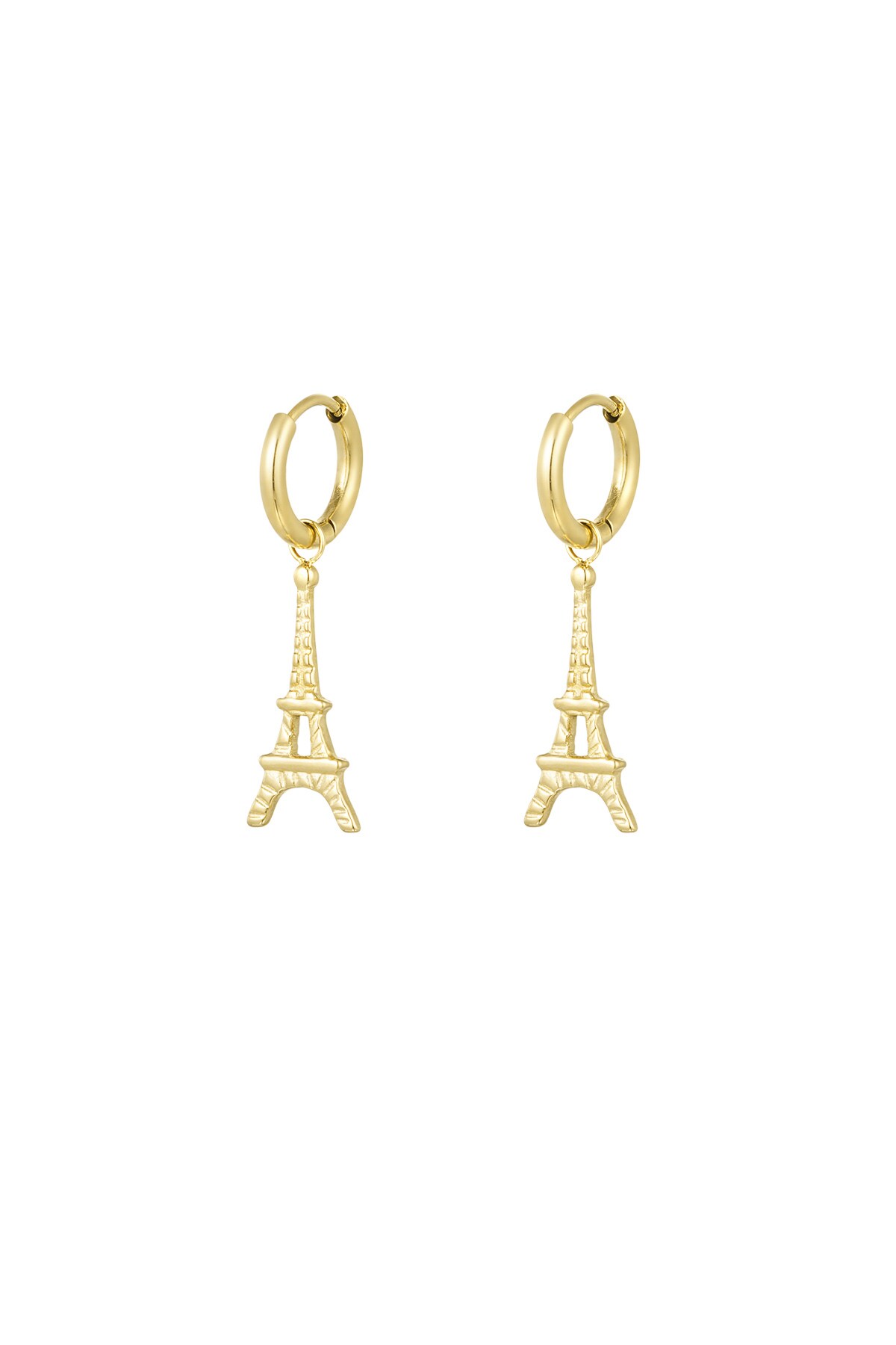 Eiffel earrings - Gold color h5 