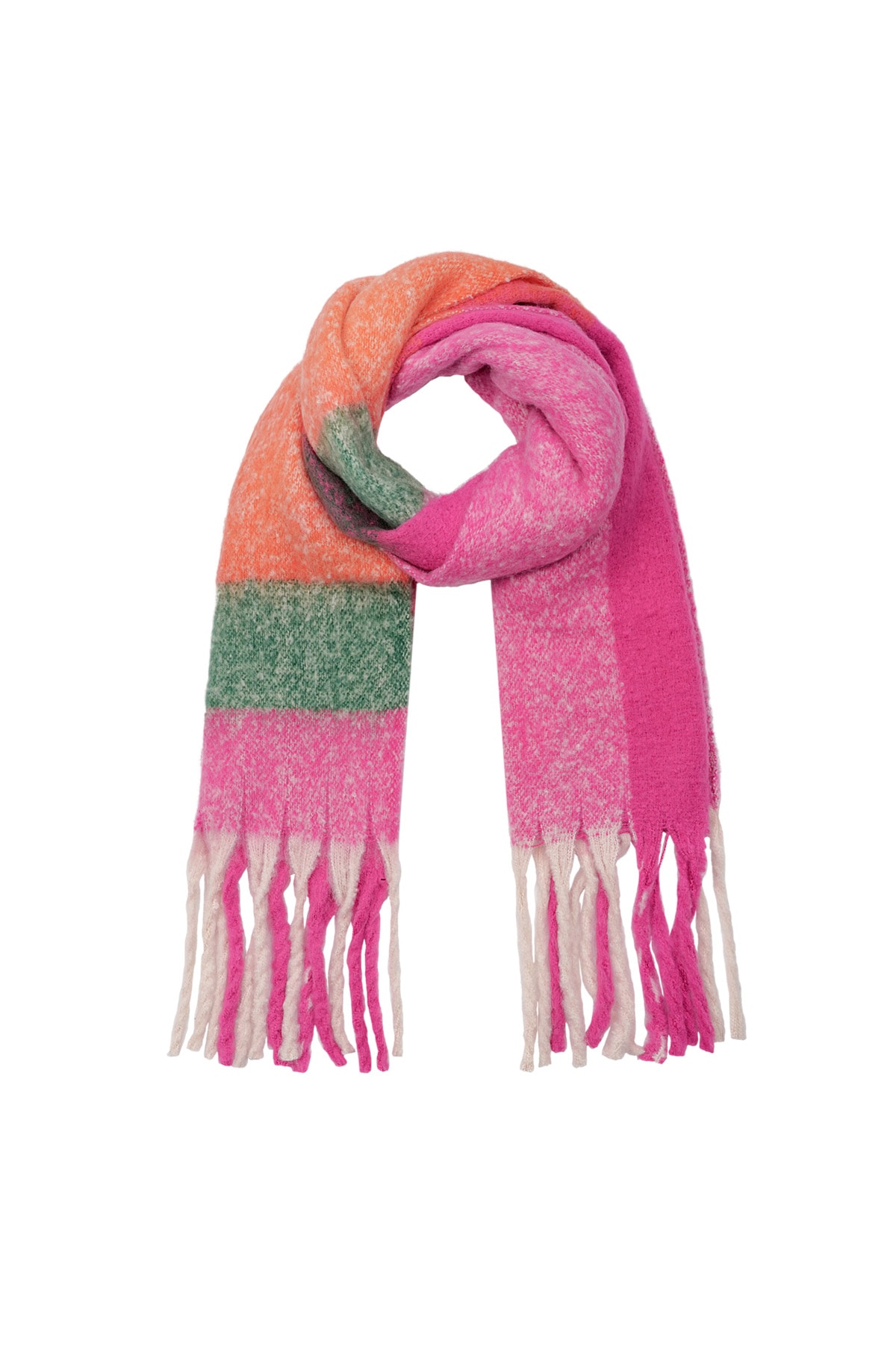 Cozy comfort scarf - pink multicolor h5 