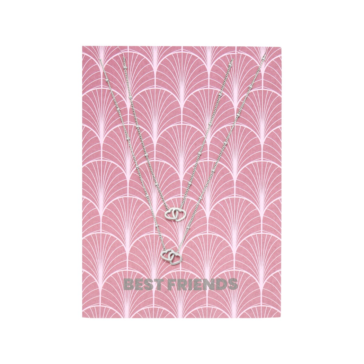 Silver color / Necklace Card Best Friends Picture2