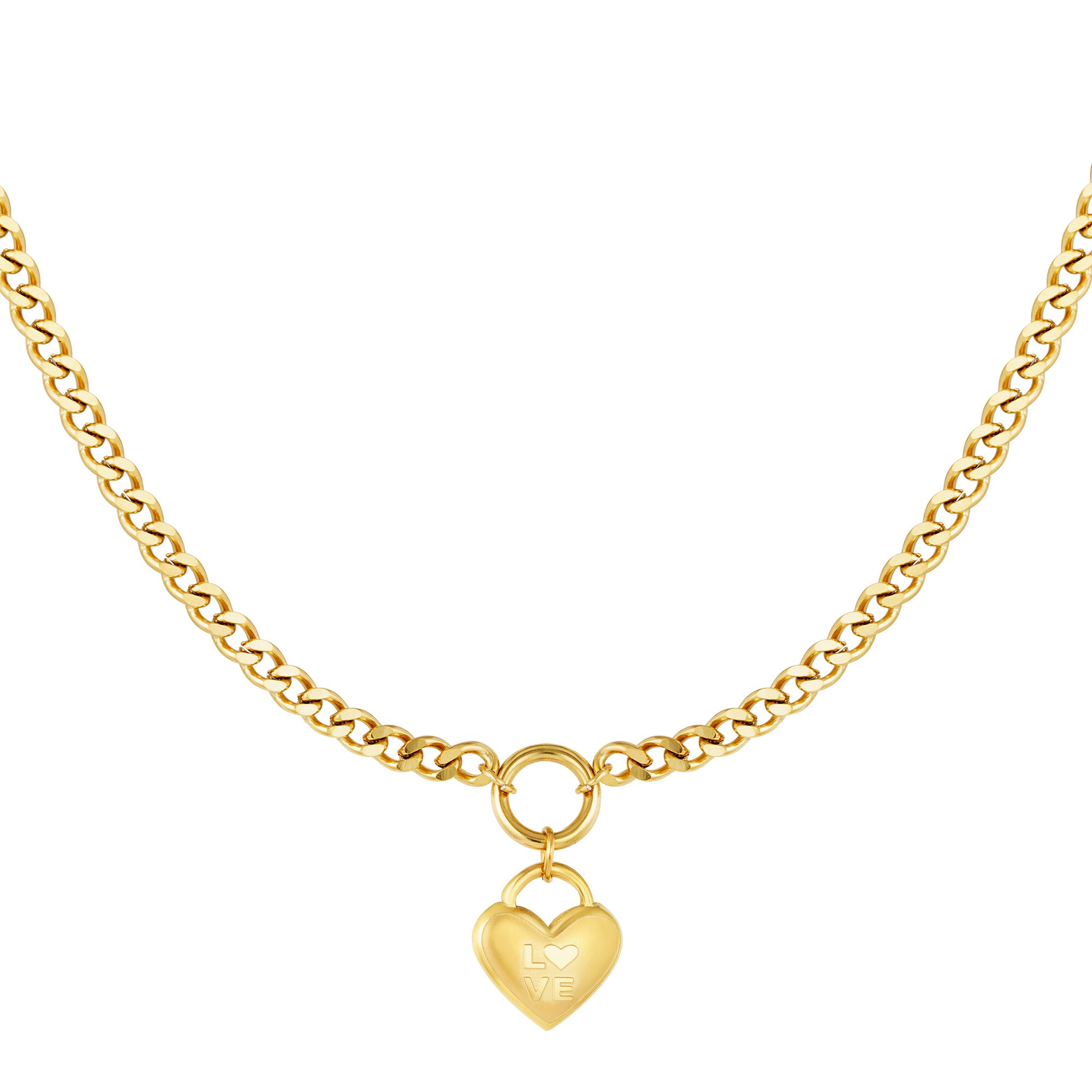 Necklace A Heart Full Of Love Gold h5 