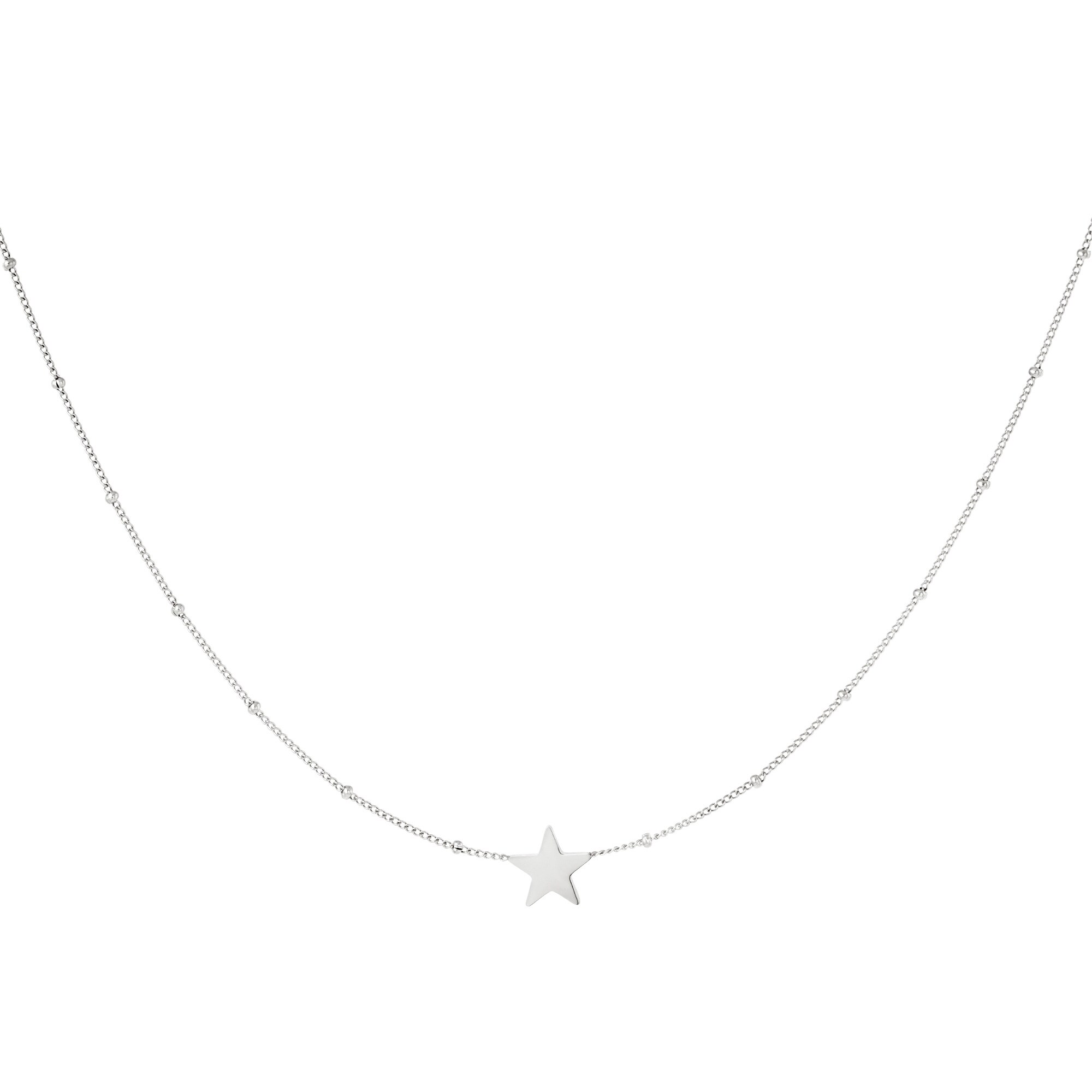 Stainless steel necklace star h5 