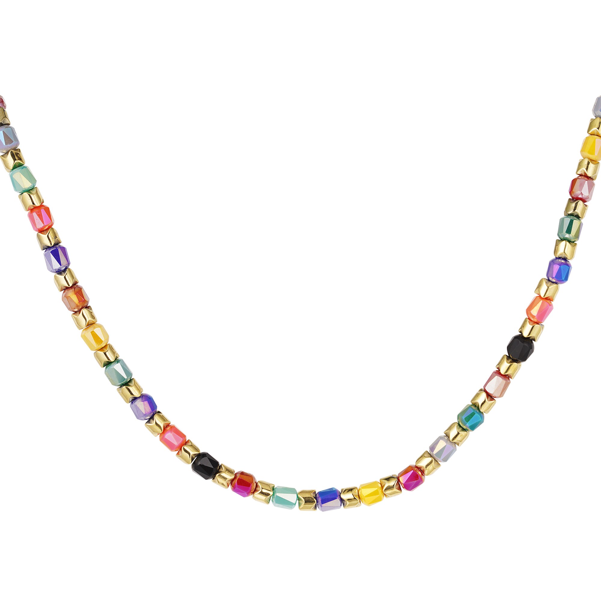 Necklace crystal multicolour h5 