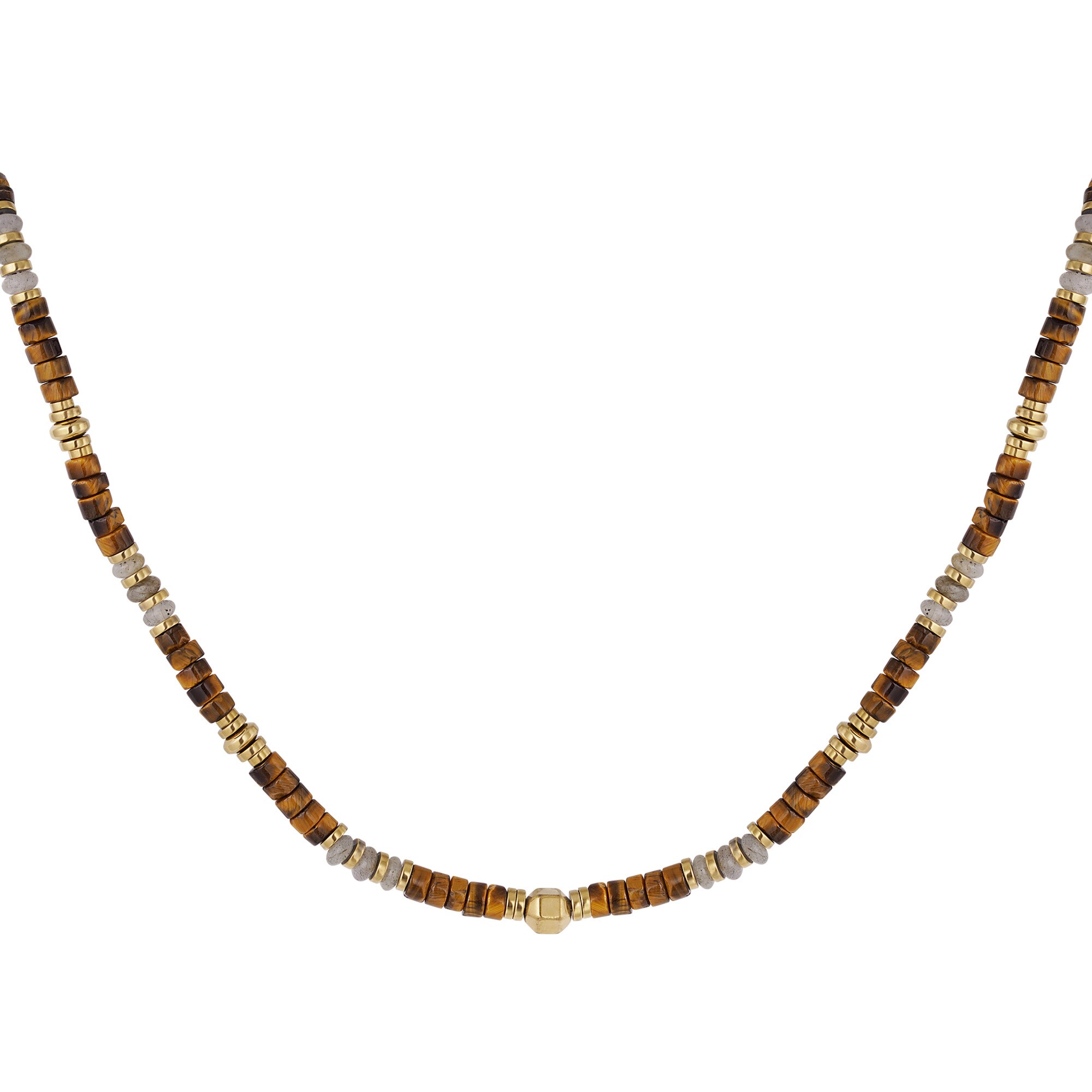 Necklace with small colored stones h5 