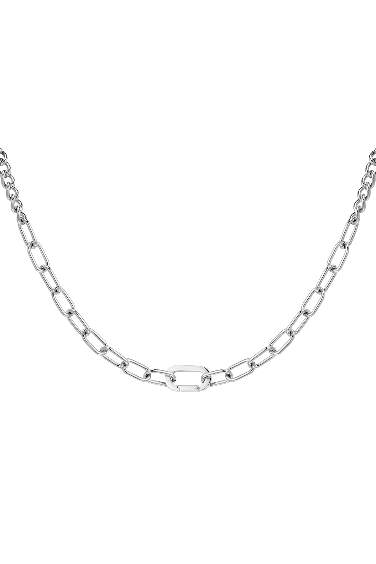 Chunky necklace - Silver Stainless Steel 