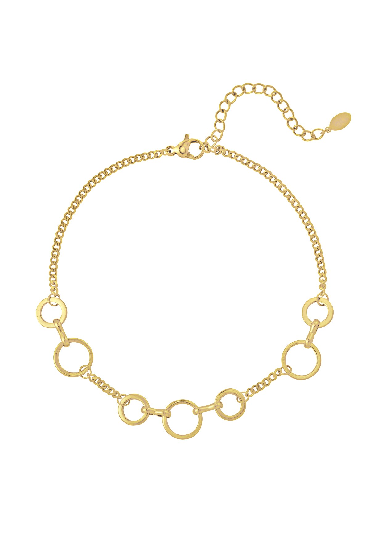 Anklet circles - Gold color h5 