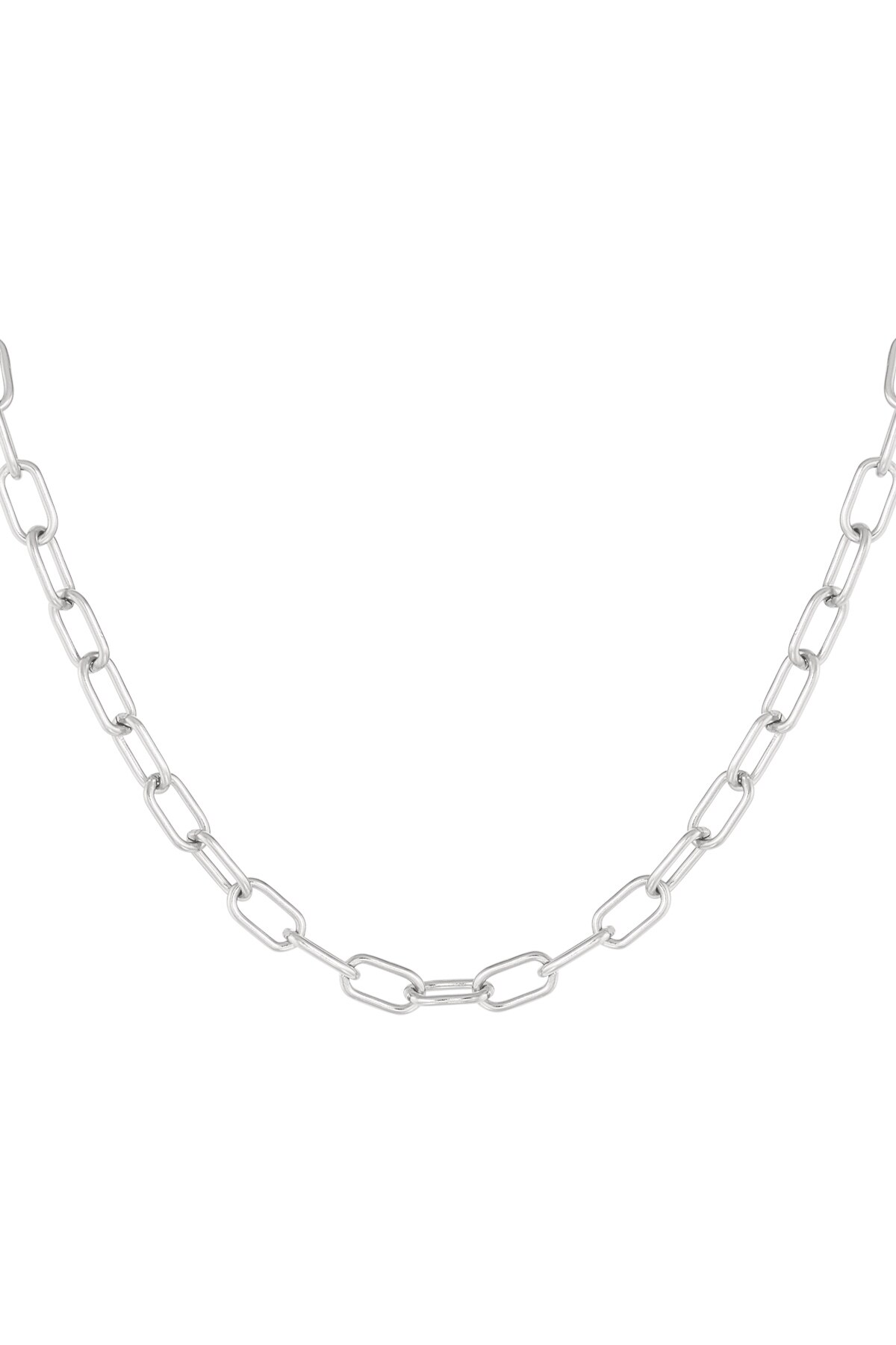 Link chain basic - Silver color h5 