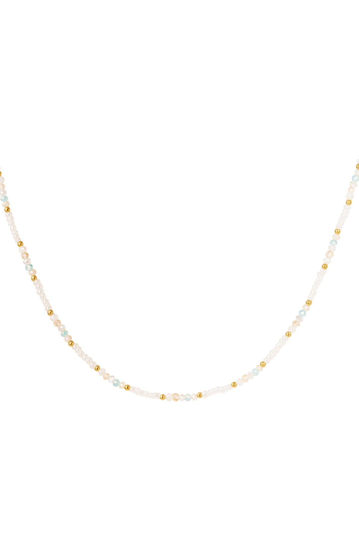 Necklace beads gold detail - pastel/multi h5 