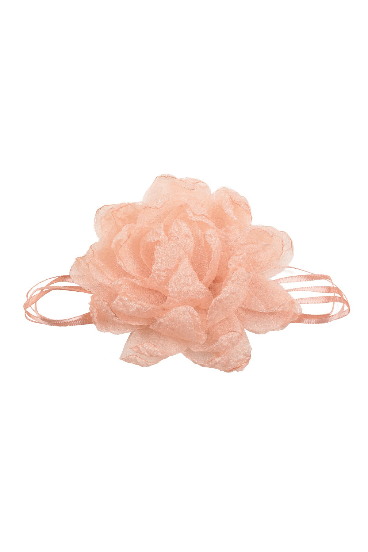 Nastro collana con fiore - rosa h5 