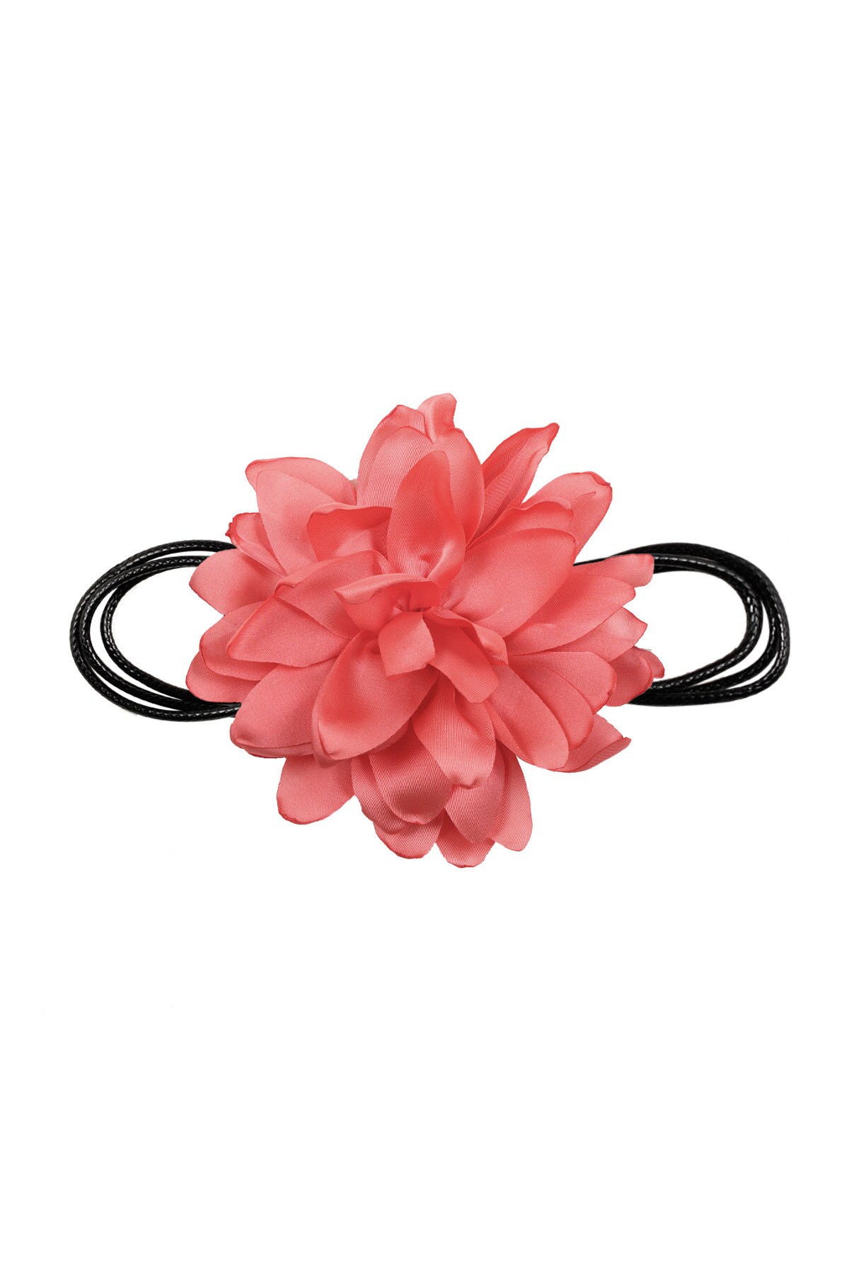 Necklace large flower - salmon h5 