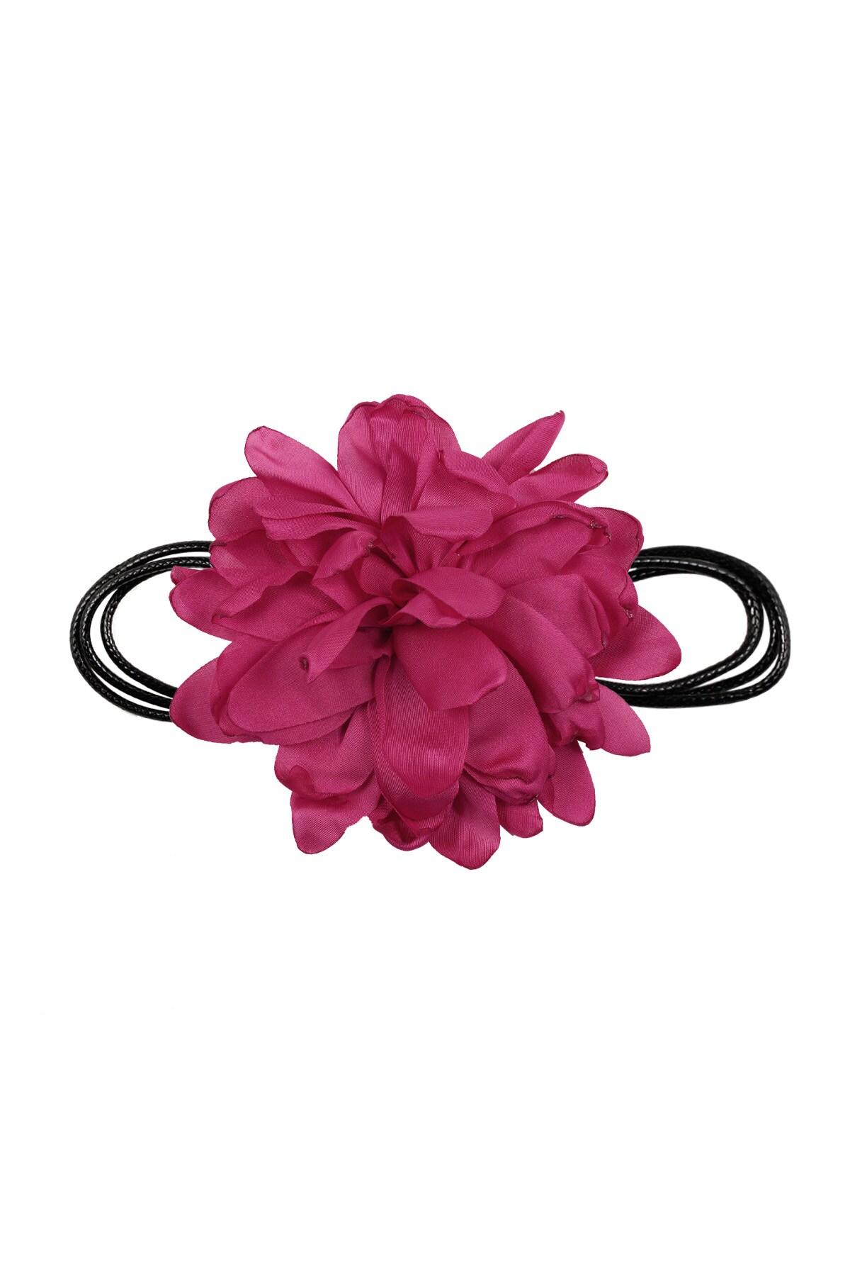 Necklace big flower - fuchsia h5 