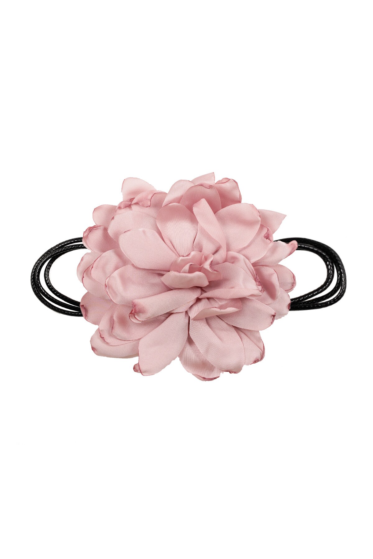 Necklace large flower - light pink h5 